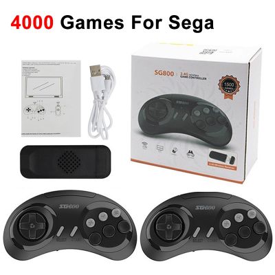 【YP】 SG800 Game Console HD TV Video Stick 16 Bit Sega Built-in 4000 Classic Games with Controllers