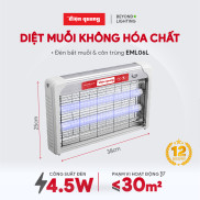 Đèn bắt muỗi Điện Quang hiệu quả cao, ĐQ EML06L  380x65x250mm  bảo hành 12