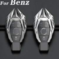 เคสกุญแจ งานโลหะ เบ็นซ์ แต่ง รุ่น สามปุ่ม Zinc Alloy Car Key Fob Case Cover Holder For Benz A C E G S M Class GLA CLA GLC