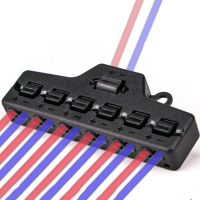 5pcs LED Terminal Splitter 1 In 6 Out Connector Quick Connector Push Terminals Post