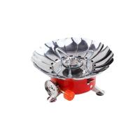 Backpack Stove Ultralight Backpacking Stainless Steel Lotus Camping Stove Stable Support Camp Stove for Outdoor Camping Cooking vividly