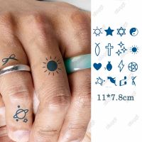 【hot】๑♠  Temporary Ink Juice Sticker Star Neck Arm Fake Tatto for