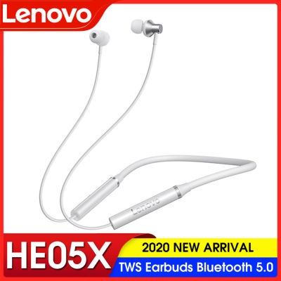 【Hot Sale🥇】ชุดหูฟังบลูทูธแนวสปอร์ตแบบคล้องคอสำหรับชุดหูฟังบลูทูธไร้สายใน HE05X จาก Lenovo