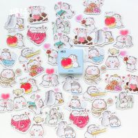 【HOT】 Creative Hamster baby 39;s life Label Stickers Set Decorative Stationery Stickers Scrapbooking DIY Diary Album Stick Lable