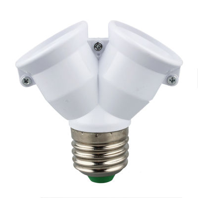 E27 to E27 Light Lamp Bulb Socket 2 Splitter Converter