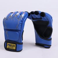 Fitness Wolf Tiger Claw Boxing Gloves MMA Karate Kick Muay Thai Half Finger Sports Training