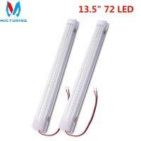 ✥✆ஐ MICTUNING 2Pcs 72 LED Car Interior White Strip Light Bars Car Interior Lamp With On Off Switches For Van Lorry Truck Camper Boat