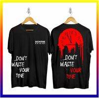 715MGA DISTRO เสื้อยืด Dont Leave Your Time สีดำ / เสื้อยืด ABSTRACK / เสื้อยืดญี่ปุ่น KAOS / เสื้อยืด CHEAPEST / เสื้อผู้ชาย / เสื้อยืด STREETWEAR / เสื้อยืดสกรีน / เสื้อยืด CHEAPEST / เสื้อยืด UNISEX 342