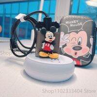 ❀♂❍ Disney Mickey Minnie ładowarka kabel do transmisji danych linia słuchawek osłona ochronna do Huawei Mate 30 40 Glory 50 66W lina nawijana z torbą