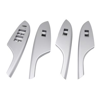 4PCS Car Door Window Switch Bezel Trim Window Glass Panel Armrest Lift Switch Button Cover For Toyota Corolla 2009-2013 Spare Parts