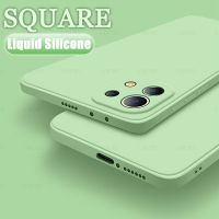 For Xiaomi 11 Lite 5G NE Case Liquid Square Silicone Case For Xiaomi 11T 11 12T 12 Lite 5G NE Cover Redmi Note 11 Global Note11S