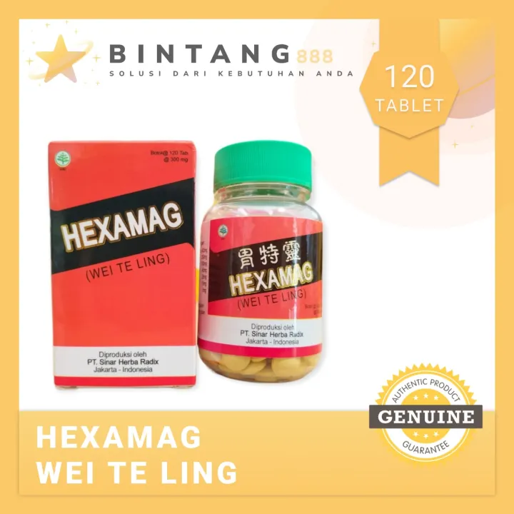 HEXAMAG 120'S Wei Te Ling Lambung Usus Maag Pencernaan Lazada Indonesia