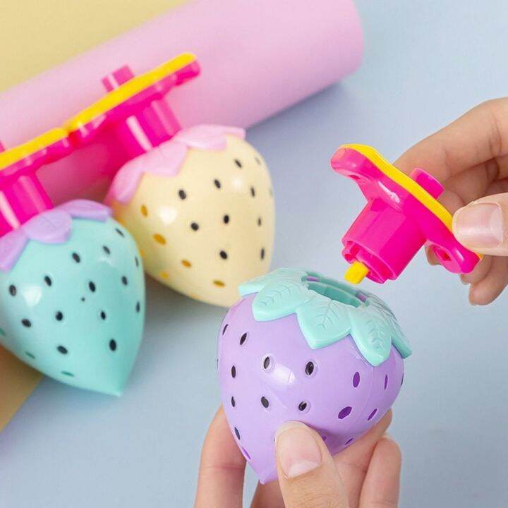 CAILIANG Glow At Night Children's Toy Electric Gyroscope Strawberry LED