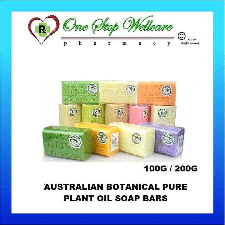 AUSTRALIAN BOTANICAL PURE PLANT OIL SOAP BARS 140G / 200G Lazada