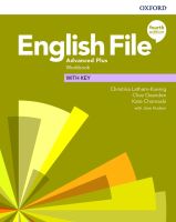 หนังสือ English File 4th ED Advanced Plus : Workbook with Key (P) Free shipping  หนังสือส่งฟรี หนังสือเรียน ส่งฟรี มีเก็บเงินปลายทาง หนังสือภาษาอังกฤษ