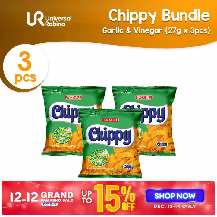 3 x Chippy Garlic & Vinegar (27g) Lazada PH