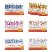 เทียนวันเกิด ตัวอักษร HAPPY BIRTHDAY 13 ชิ้น BIRTHDAY CANDLES