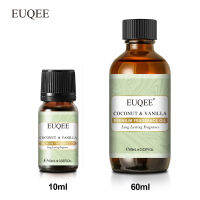 EUQEE 10ML60ML น้ำมันหอมระเหยสำหรับ Diffusion Lilac Gardenia Coconut &amp; Vanilla White Musk หนัง DIY น้ำหอมสบู่เทียนหอม