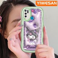 YIWESAN เคส Y50สำหรับ VIVO Y30 Y30i ลายการ์ตูนน่ารัก3D ขอบคลื่นเคสโทรศัพท์แบบใสสีสันสดใสป้องกันเลนส์กล้องเคสนิ่มโปร่งใสซิลิโคนกล่องกันกระแทก