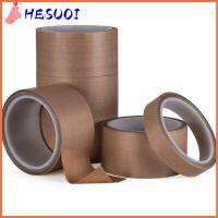 HESUOI 10m/Roll กันน้ำกันน้ำได้ เครื่องดูดสูญญากาศ ฉนวน ทนต่ออุณหภูมิสูง ผ้าเทปผ้า เทป PTFE เครื่องปิดผนึกกาว