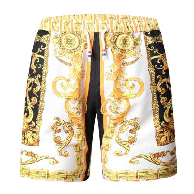 Gold Luxury Swimwear Shorts Breathable Surf Board Shorts Mens Vacation Beach Shorts Quick Dry Swimsuit Summer Sports Trunks Boy