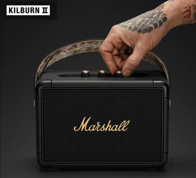 Marshall Kilburn II marshall รุ่น2 ใหม่ล่าสุด เก๋าที่สุดในรุ่นเล็ก กับพลังเสียงที่ดังที่สุดต่อเนื่องมากกว่า 20 ชั่วโมง.