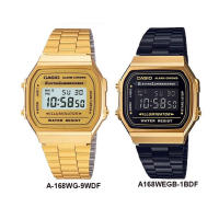 Casio นาฬิกาข้อมือ รุ่น A-168WG-9WDF,A168WEGB-1BDF