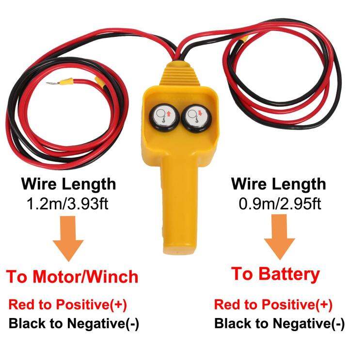 Winch Control Handle 12V 24V Push Button Crane Switch Hand