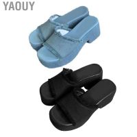 COD Yaouy Slide Sandals  Comfortable Solid Color Stylish Platform for Party Club Travel Beach Holiday Women Girls