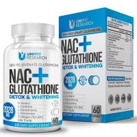 Nac + Glutathione Capsules 2028 mg concentrated glutathione accelerates skin radiance. Nourishing Health From Within - 60/120 Capsules