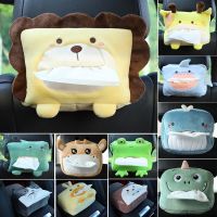 ✣☽✕ Car Tissue Box Cute Plush Animals Napkin Tissue Paper Holder Portable Drawer Box Car Styling Multi-function Car Supplies Women