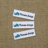 120piece Ironing Labels  Logo or Text  Iron on Cotton   Clothing Labels  Custom Design   Ironing tags (YT029) Stickers Labels