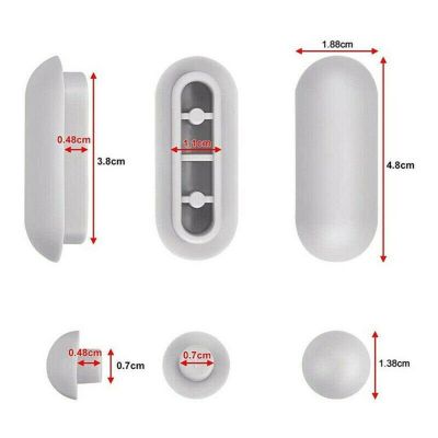 【LZ】 12pcs Toilet Seat Buffer Toilet Seat Bumpers Seat Top Cover Cushion Stopper gray Bathroom Accessories Gaskets