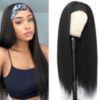 YunRong Synthetic Headband Wig Highlight Wig P30/1B Long Straight Wig For Black Women Daily Party Cosplay Wig