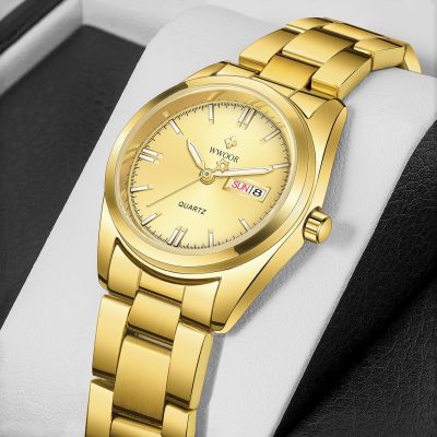 （A Decent035）WWOOR 2021 Women Gold New Top LuxuryCausal Fashion WatchQuartzWristwatches Relogio Masculino
