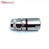 ✁ Free Shipping 2pcs n male straight clamp connector for RG217 cable