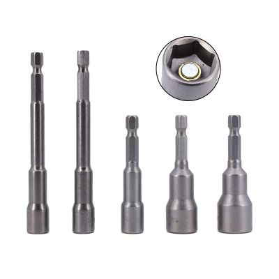 Hex Bit Socket with Magnetic 7mm To 19mm 65mm Long Hexagon Socket Wrench Impact Resistant Socket for Hand /Electric Drill