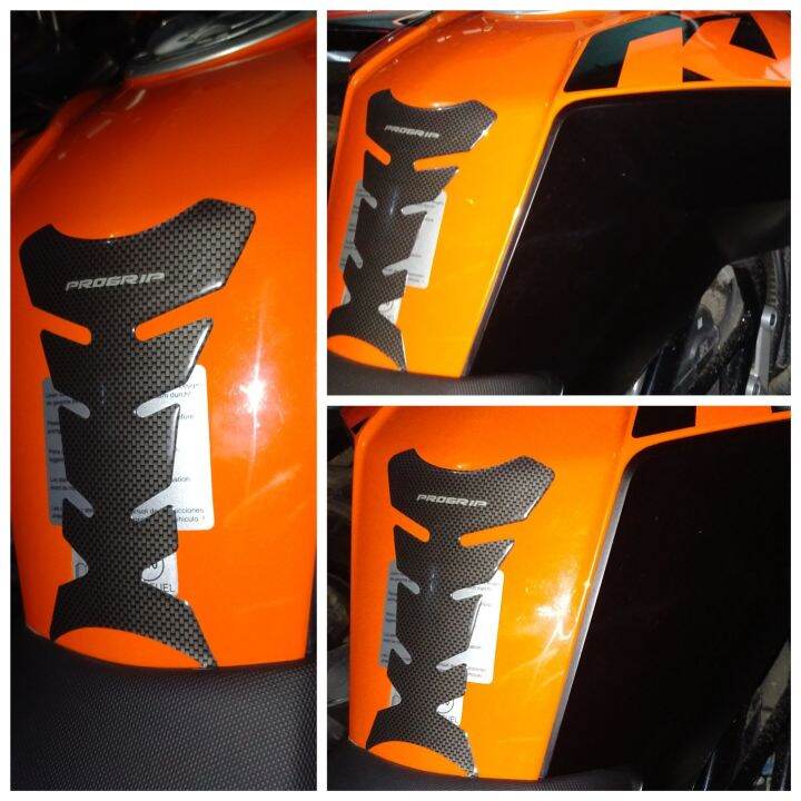 Tankpad Carbon Fiber Pro Grip Stiker Pelindung Tangki Motor Carbon