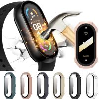 PC Hard Screen Protector Case For Xiaomi Mi Band 8 Protective Bumper Anti-scratch Tempered Smart Full Cover for Mi 8 Accessories Smartwatches