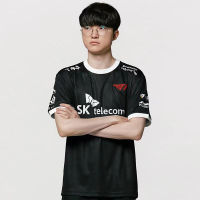 2023 LOL T1สีดำ Jersey LCK SKT Faker Keria Zeus Oner Gumakusi Custom T เสื้อผู้ชายผู้หญิงแฟน E-Sport Hombre Top Tees