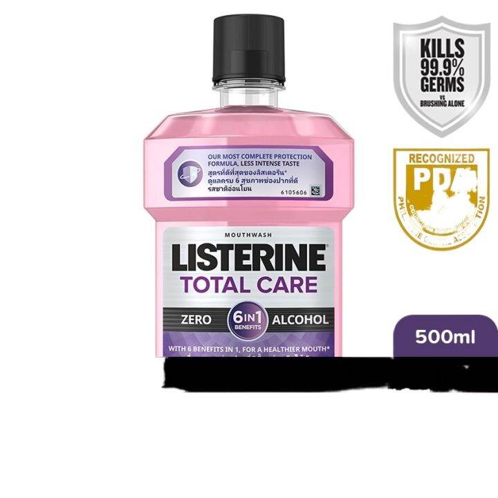 Listerine Total Care Zero Alcohol/ Alcohol Free Mouthwash 500ml Mild