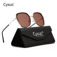 Cyxus แว่นตากันแดดโพลาไรซ์ผู้หญิงผู้ชาย TAC Anti-Glare 100 UV400 Anti แว่นตากันแดดสะท้อนแสงขนาดใหญ่ PC กรอบสแควร์ออกแบบแว่นตากลางแจ้ง Unisex 1902823