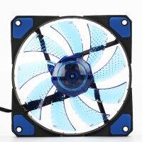 120mm 15 LED Ultra Silent Computer PC Case Cooling Fan CPU Cooler 12V With Rubber Quiet Molex Connector 3/4Pin Plug Fans Cooler