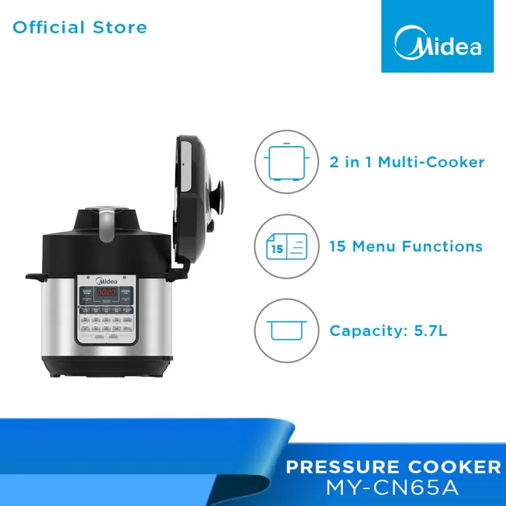 Midea MY-CN65A 5.7L 2-In-1 Pressure Cooker & Air Fryer With 1500W