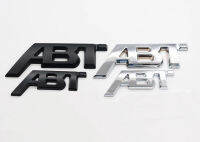 ราคาต่อ 1 ชิ้น โลโก้โลหะเอบีที ติด ออดี้ มีกาวพร้อมติดตั้ง Abt Metal silver / black car logo badge audi for rear