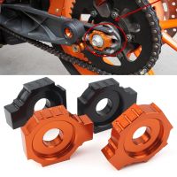 Motorcycle CNC Rear Chain Adjuster Axle Blocks For KTM Duke 125 200 390 RC Duke125 Duke200 Duke390 2011- RC390 Accessories