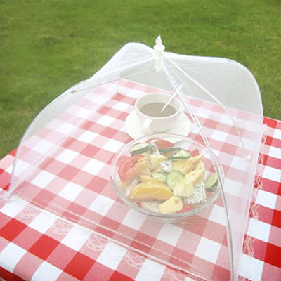 แบบพกพาพับตารางอาหาร Anti Fly ยุงสุทธิจานร่ม picnic ป้องกันตาข่าย pop-up Dome kitt อุปกรณ์เสริม