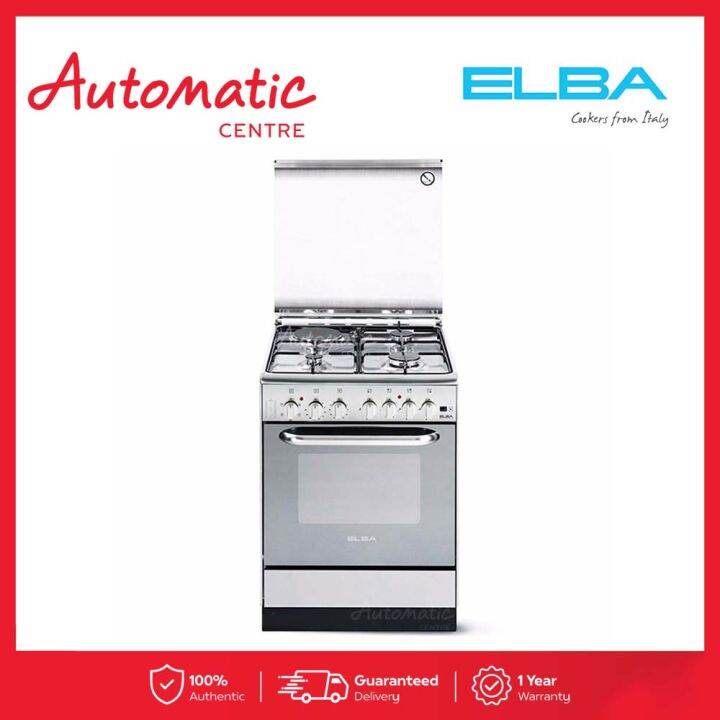 Elba S 61 X 631 F 60cm Cooking Range with 3 Gas + 1 Hotplate 56 Liters