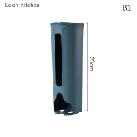 Lexin Kitchen ชั้นวางของถุงพลาสติกห้องครัวแขวนผนังในห้องน้ำถุงขยะกล่องเก็บชุดชั้นในกล่องเก็บชุดชั้นใน