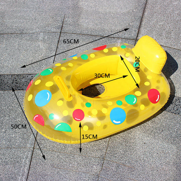 dtake-ห่วงที่นอนเป่าลมห่วงยางสำหรับทารกลอยน้ำปลอกแขนว่ายน้ำพองได้1ชิ้น